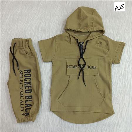 هودی شلوارک Rocked Black