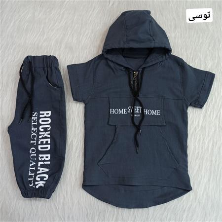 هودی شلوارک Rocked Black