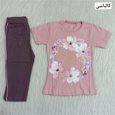 تیشرت شلوارک حلقه گل