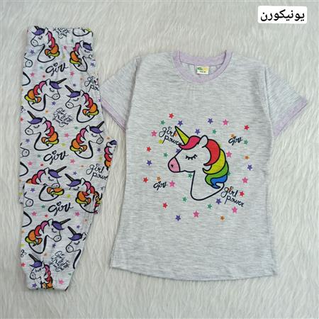 تیشرت  شلوار گربه و یونیکورن سایز بزرگ