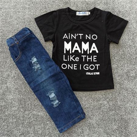 تیشرت شلوار Mama تکسایز