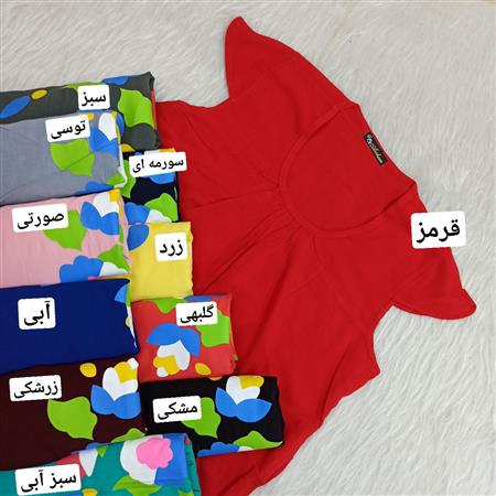 تونیک کمربند دار گلدار زنانه