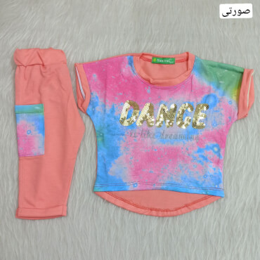 بلوز شلوارک طرح Love و Dance