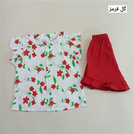 تاپ شلوارک گلها