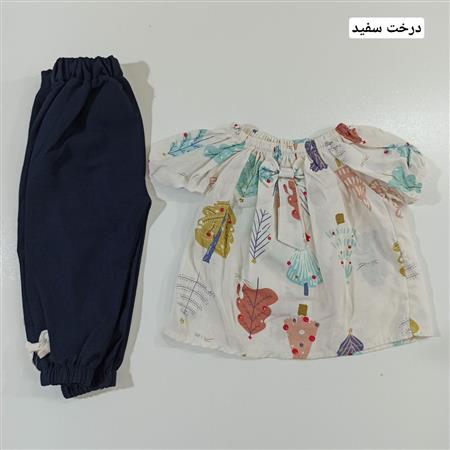 ست تاپ شلوارک نخی تابستان