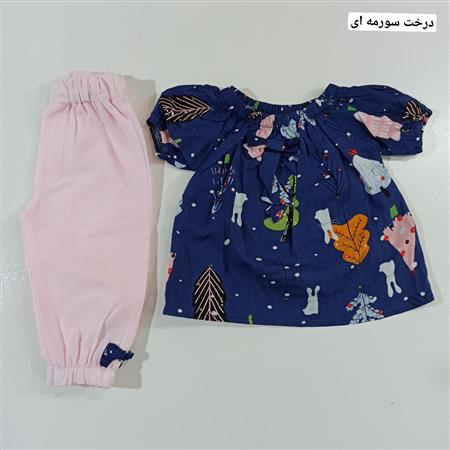ست تاپ شلوارک نخی تابستان