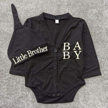 بادی مشکی baby little brother تکسایز