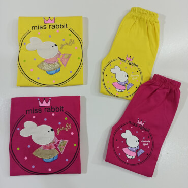 تیشرت شلوارک miss rabbit