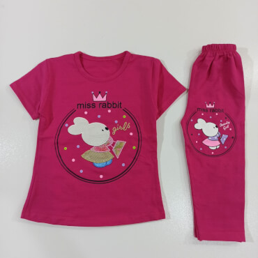 تیشرت شلوارک miss rabbit
