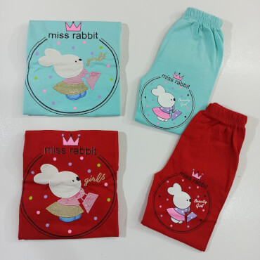 تیشرت شلوارک miss rabbit