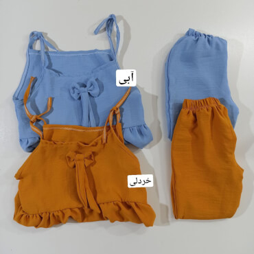 تاپ شلوارک ابر بادی بندی