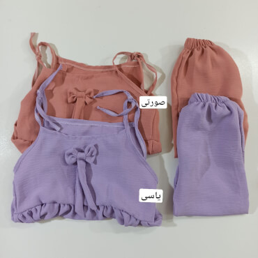 تاپ شلوارک ابر بادی بندی
