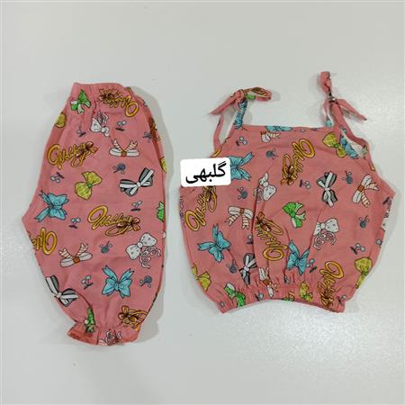 تاپ شلوارک نخی پاپیونی