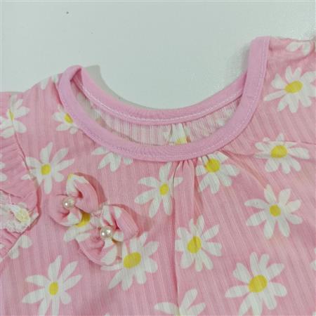 تاپ و شلوارک بابونه سایز کوچک