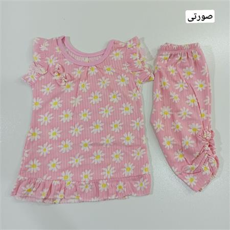 تاپ و شلوارک بابونه سایز کوچک