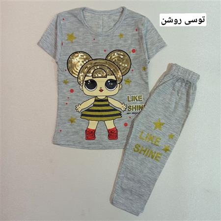 تیشرت شلوارک LOL پولکی
