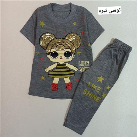 تیشرت شلوارک LOL پولکی