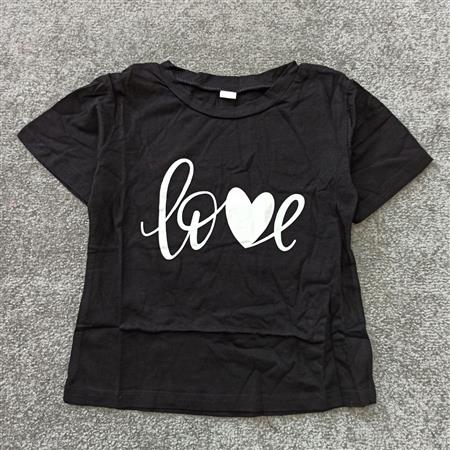 تیشرت مشکی love تکسایز