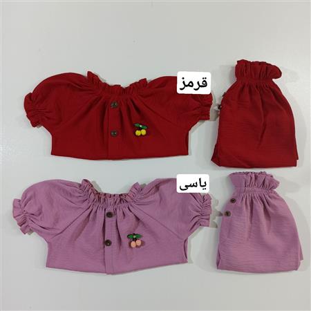 شومیز شلوارک گیلاس