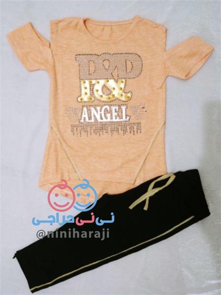 دوتیکه طلاکوب لمه دار angel