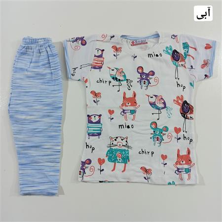 تیشرت شلوارک دخترانه پرنده و موش