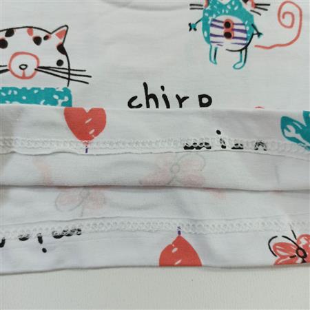 تیشرت شلوارک دخترانه پرنده و موش