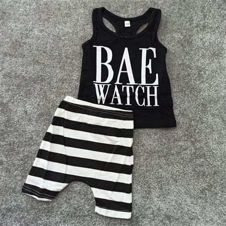 تاپ شلوارک Bae watch تکسایز