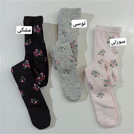 جوراب شلواری گل ریز