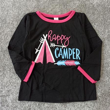 بلوز مشکی happy camper تکسایز