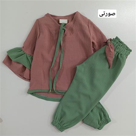 شومیز شلوار مجلسی آستین کلوش