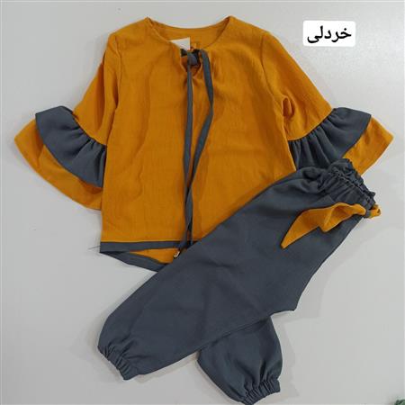 شومیز شلوار مجلسی آستین کلوش