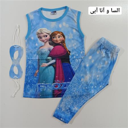 تاپ شلوار راحتی طرح میکس با چشم بند