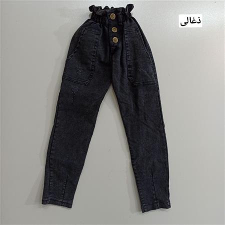 شلوار طرح لی کمر کش سه دکمه