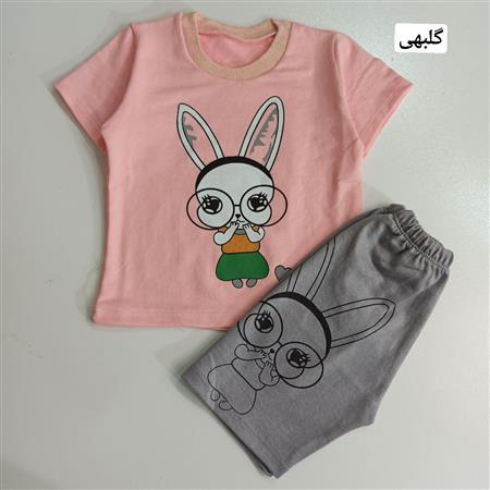 تیشرت شلوارک خرگوش عینکی