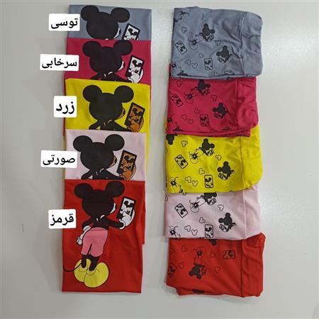 تیشرت شلوار میکی سلفی زنانه