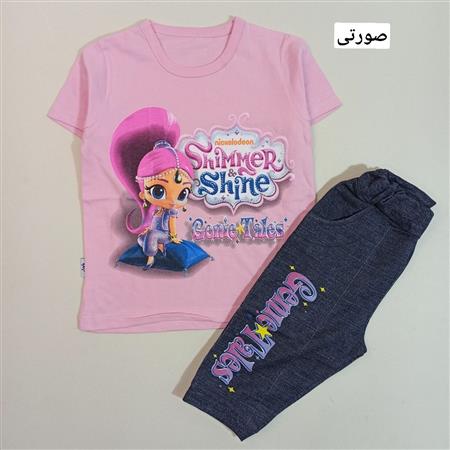 تیشرت شلوارک دختر نگینی