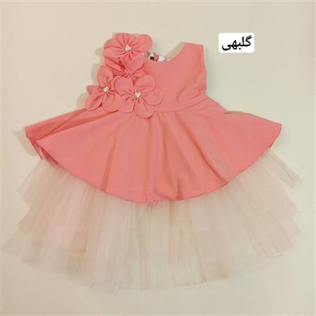 پیراهن توری سه گل