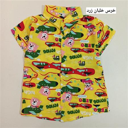 پیراهن نخی اسپرت هاوایی