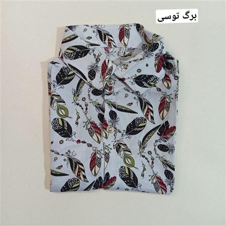 پیراهن نخی اسپرت هاوایی