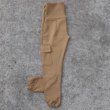 شلوار نسکافه ای تک جیب تکسایز