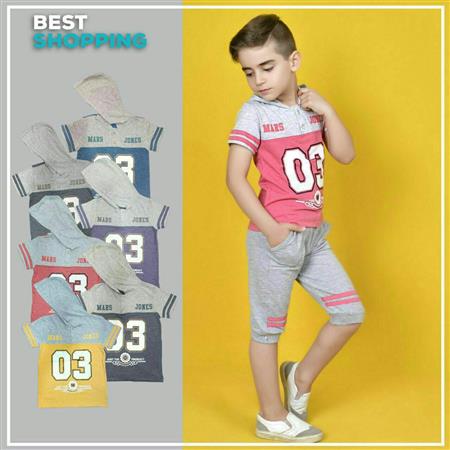 تیشرت شلوارک کلاه دار 03