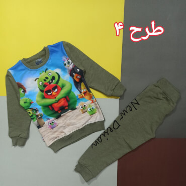 بلوز شلوار عروسکی پسرانه در ۴طرح