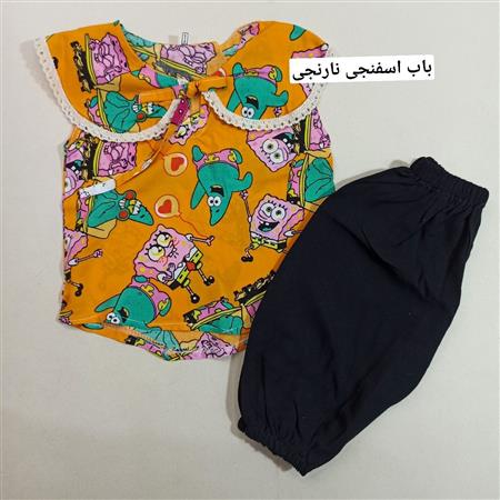 تاپ شلوارک یقه ب ب