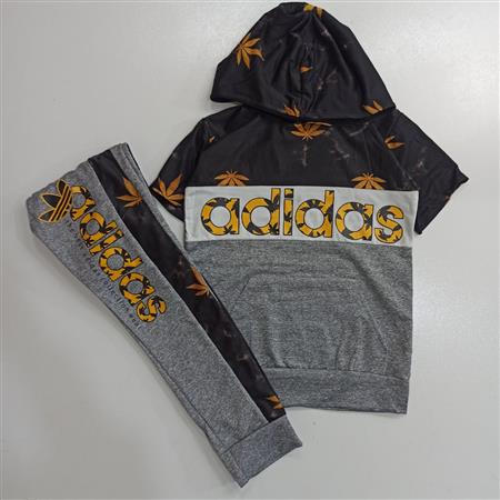 هودی شلوار  پسرانه adidas برگ