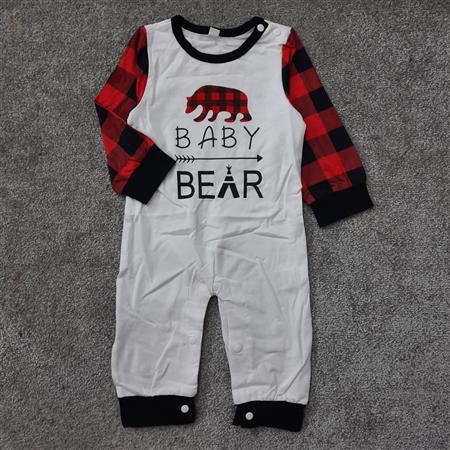 سرهمی آستین چهارخونه Baby bear تکسایز