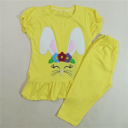 تیشرت شلوارک خرگوش سه گل