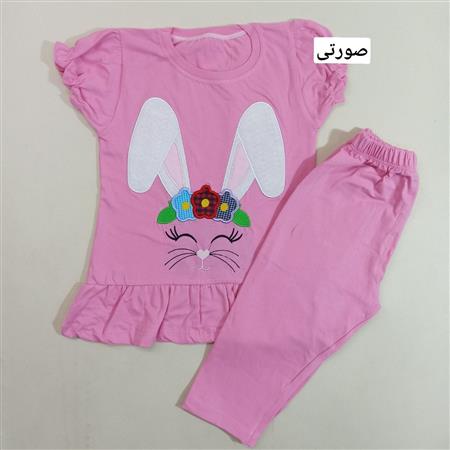 تیشرت شلوارک خرگوش سه گل