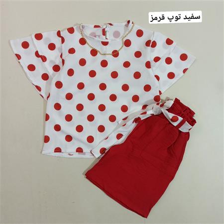 شومیز شلوارک توپی آستین کلوش