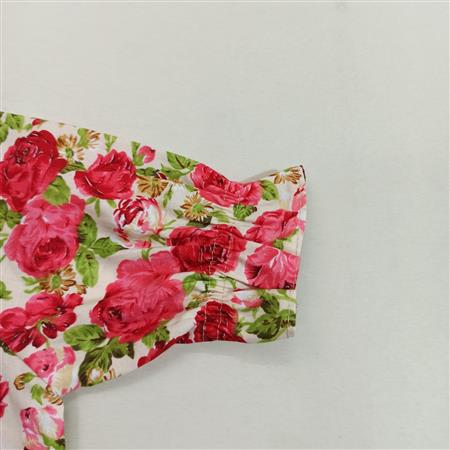 پیراهن شلوار گل رز گره ای
