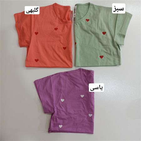 تیشرت تک قلب ها زنانه